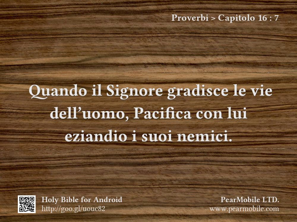 Proverbi, Capitolo 16:7